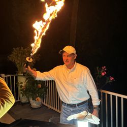 Hibachi Chef At Home - Burning sword!