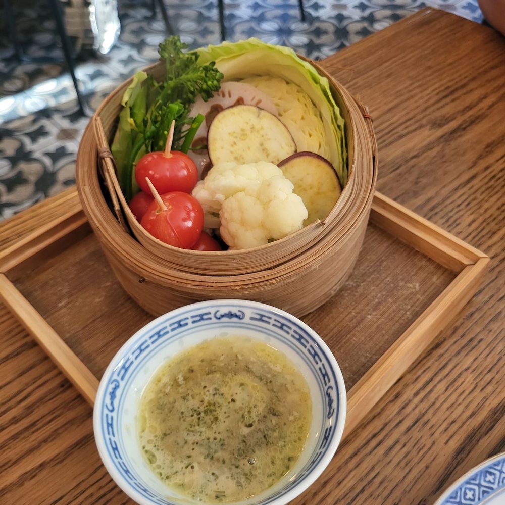 Toyokan Plaza - Steamed Veg with Rich Crab Dip - Japanese Near Me - Vancouver, British Columbia Toyokan Plaza - Steamed Veg with Rich Crab Dip - Japanese Near Me - Vancouver, British Columbia