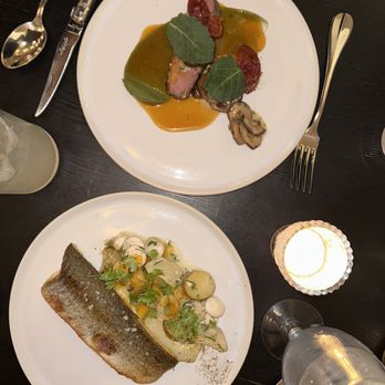 Forsythia - Rohan Duck Breast and Pocono Trout - Modern European Near Me - Philadelphia, Pennsylvania
