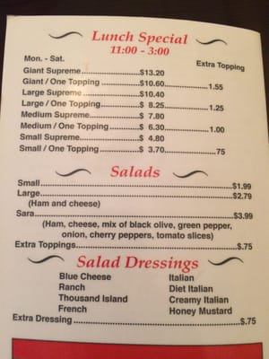 Menu photo 7 Pizza John's Derby, KS