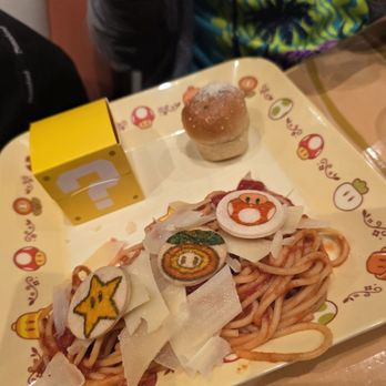 Super Nintendo World - Kids spaghetti - Amusement Parks Near Me - Universal City, California Super Nintendo World - Kids spaghetti - Amusement Parks Near Me - Universal City, California