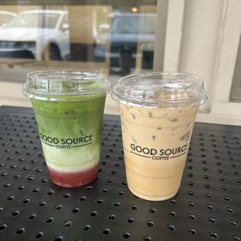 Good Source Coffee - Strawberry Matcha and Dulce de leche drink - Coffee & Tea Near Me - Escondido, California
