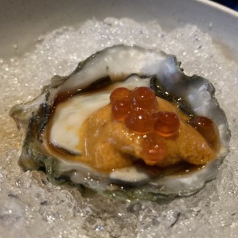 Wabi Nori - Kumamoto oyster with uni - Sushi Bars Near Me - Flushing, New York