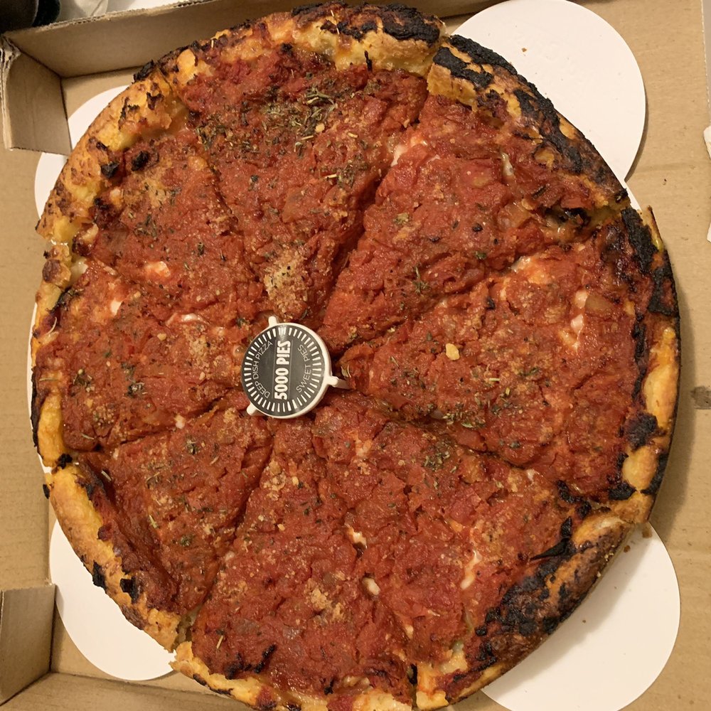 5000 Pies - Loaded deep dish - Pizza Near Me - Long Beach, California