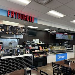 Fatburger - Fatburger order counter and cooler (cooler products belong to/checkout with the gas station)