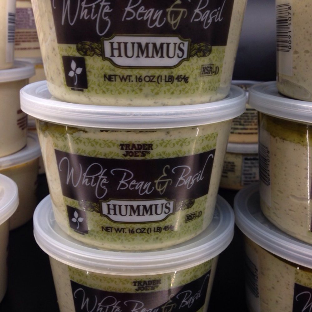 Trader Joe's - White Bean Hummus with Basil - Best healthy snack! - Grocery Near Me - Dallas, Texas Trader Joe's - White Bean Hummus with Basil - Best healthy snack! - Grocery Near Me - Dallas, Texas