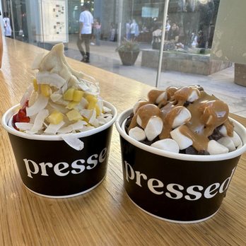 Pressed Juicery - Tropical Freeze and Chocolate Almond Non-Dairy Mik smore - Juice Bars & Smoothies Near Me - Arcadia, California