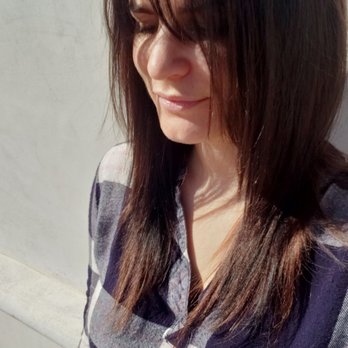 Andrea Mae Beauty - Trim with new bangs, style, and color (I'm a natural blonde) by Andrea!!  Literally trust only her with my hair. - Makeup Artists Near Me