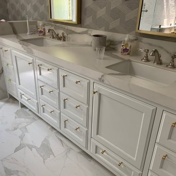SurfaceTopia Stone Countertops & Tile - Master bath porcelain couter top and backsplash - Countertop Installation Near Me - San Mateo, California