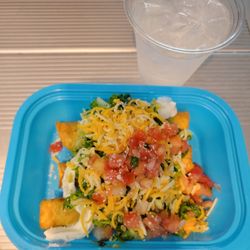Blue Burro - Bixby Knolls - Shredded beef rolled tacos.