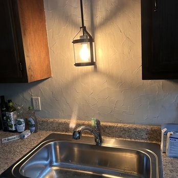 Square One Maintenance - Kitchen sink, faucet, and light fixture. - Handyman Near Me Square One Maintenance - Kitchen sink, faucet, and light fixture. - Handyman Near Me