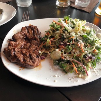 110 Grill - Brussel Sprout Salad with Steak Tips.  Delicious! - New American Near Me - Syracuse, New York