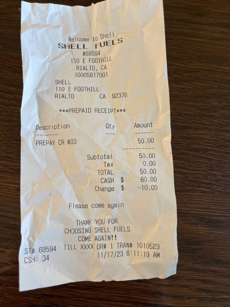 SHELL FUELS Open for Business 110 E Foothill Blvd, Rialto