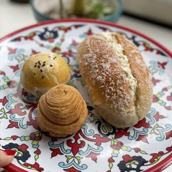 Tai Pan Bakery - Red bean pastry, passion fruit & the large one is coconut cream pastry. YUM! - Bakeries Near Me - Madison Heights, Michigan Tai Pan Bakery - Red bean pastry, passion fruit & the large one is coconut cream pastry. YUM! - Bakeries Near Me - Madison Heights, Michigan