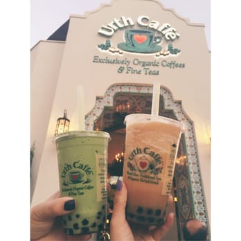 Urth Caffé-Pasadena - Green tea blended + earl grey blended - Cafes Near Me - Pasadena, California