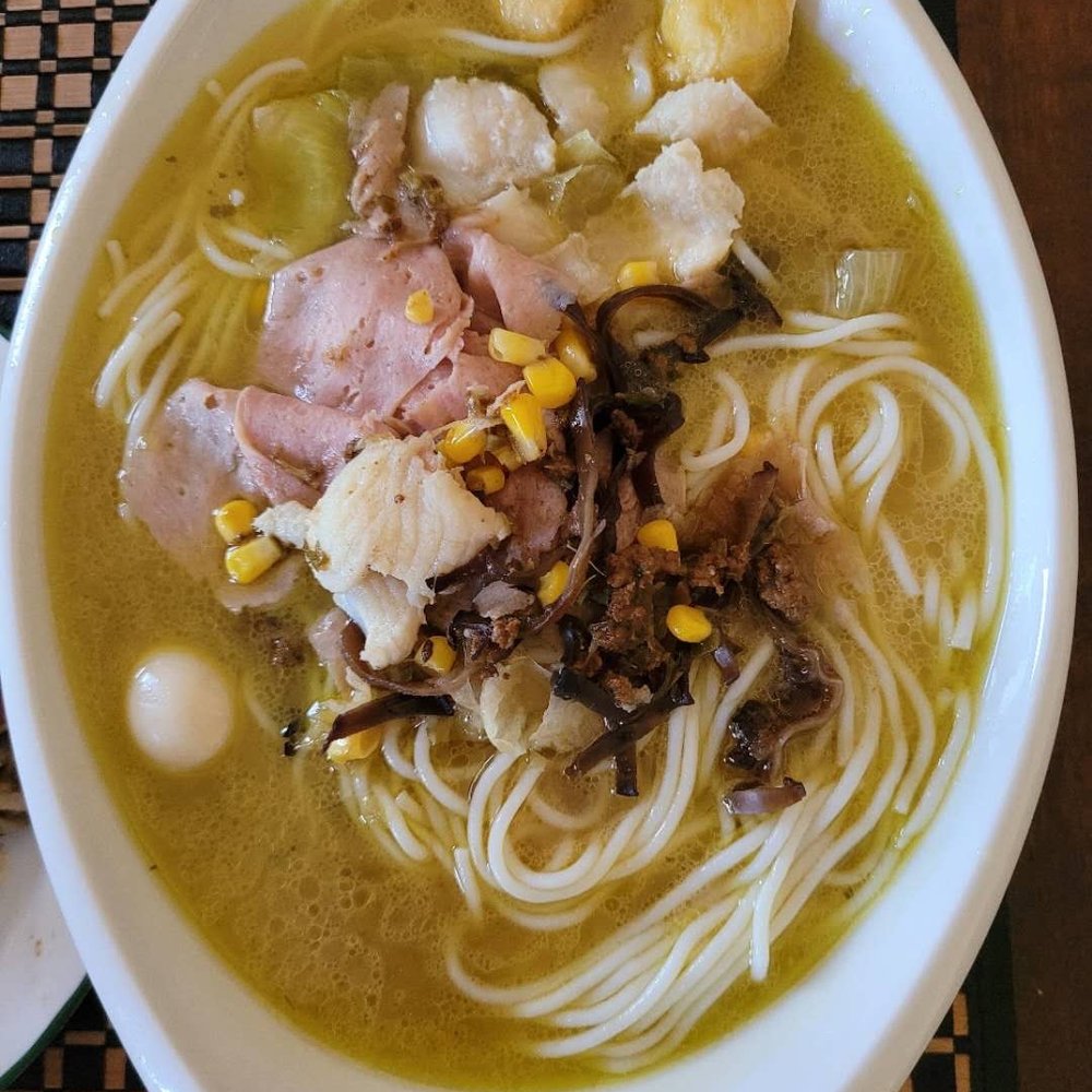 Ten Seconds Rice Noodle - B6. Green Pepper Soup with Fish and Rice Noodles - Chinese Near Me - Sterling Heights, Michigan Ten Seconds Rice Noodle - B6. Green Pepper Soup with Fish and Rice Noodles - Chinese Near Me - Sterling Heights, Michigan