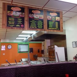 Burrito California - Counter and menu