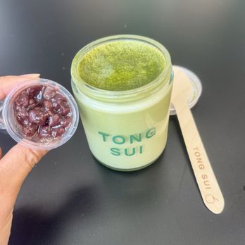 Tong Sui - Matcha Coconut Pudding with Red Beans (GF) - Bubble Tea Near Me - Palo Alto, California Tong Sui - Matcha Coconut Pudding with Red Beans (GF) - Bubble Tea Near Me - Palo Alto, California