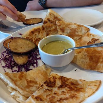 Shana Thai Restaurant - Roti Appetizer with Green Curry - Thai Near Me - Mountain View, California Shana Thai Restaurant - Roti Appetizer with Green Curry - Thai Near Me - Mountain View, California