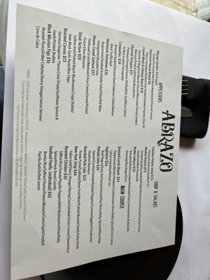Menu photo 7 Abrazo San Francisco, CA