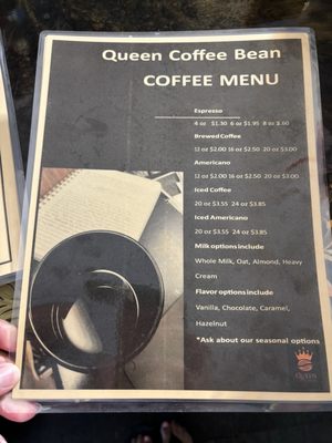 Menu photo 4 Queen Coffee Bean High Point, NC Menu photo 4 Queen Coffee Bean High Point, NC