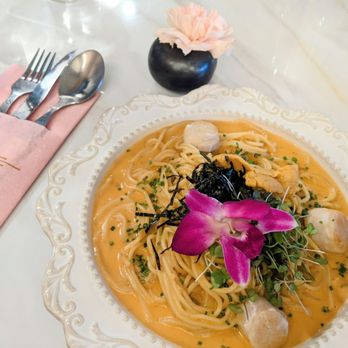 GIWA - Uni Pasta $34 + Hokkaido Scallops ($8) - Breakfast & Brunch Near Me - Santa Clara, California