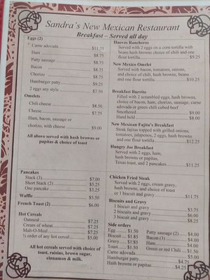 Menu photo 3 Sandra's New Mexican Restaurant Belen, NM