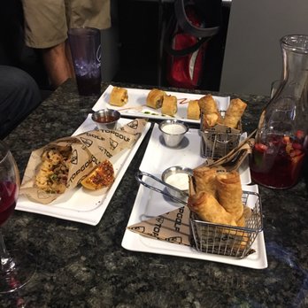 Topgolf - Calamari, Mac and cheese egg rolls and munchi(?) - Golf Near Me - Roseville, California Topgolf - Calamari, Mac and cheese egg rolls and munchi(?) - Golf Near Me - Roseville, California