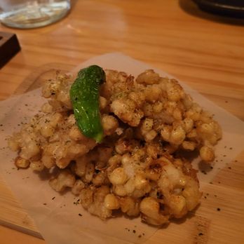 Drunken Monk - Corn kakiage (tempura) - surprise favorite! So well seasoned and crispy, not too oily - Izakaya Near Me - Menlo Park, California Drunken Monk - Corn kakiage (tempura) - surprise favorite! So well seasoned and crispy, not too oily - Izakaya Near Me - Menlo Park, California