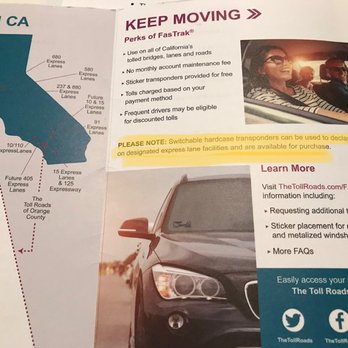 The Toll Roads - Small mention that other types of transponders are available, but no warning that you'll be charged for carpooling. - Transportation Near Me - Irvine, California