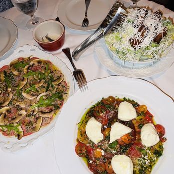 Carbone - Caprese salad (summer seasonal), carpaccio, caesar salad - Italian Near Me - Las Vegas, Nevada