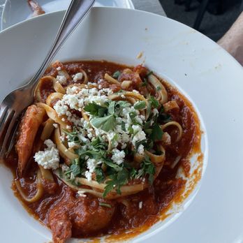 Barangas on the Beach - Shrimp pasta - Greek Near Me - Hamilton, Ontario