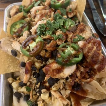 Sauced BBQ & Spirits - Chicken nachos - Barbeque Near Me - Irvine, California Sauced BBQ & Spirits - Chicken nachos - Barbeque Near Me - Irvine, California