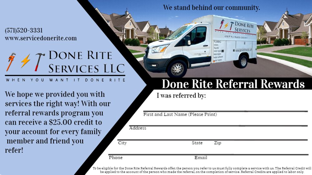 Slide of Done Rite Services
