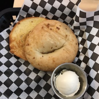 My Cafe - Toasted garlic bagel with cream cheese - Breakfast & Brunch Near Me - Kapolei, Hawaii