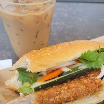 Banh Mi Station - Pork banh mi Iced coffee - Vietnamese Near Me - Denver, Colorado