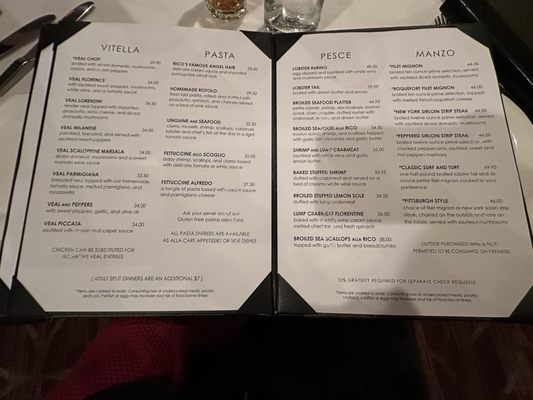 Menu photo 2 Rico's Restaurant Pittsburgh, PA