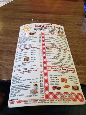Menu photo 2 Sunrise Cafe Clarks Summit, PA