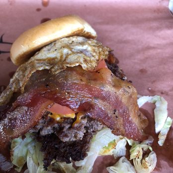 Sugarfire - Double burger with fried egg and bacon - Smokehouse Near Me - O'Fallon, Illinois