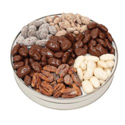 Bagley Pecans Gifts and More - 7th Heaven Gift Tin filled with Seven Flavors of Pecans. Great for Corporate Gifts.
