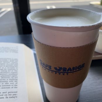 Cafe Orange - Sweet potato latte, less sweet, almond milk! Sooooooooooo good  omg - Desserts Near Me - Garden Grove, California