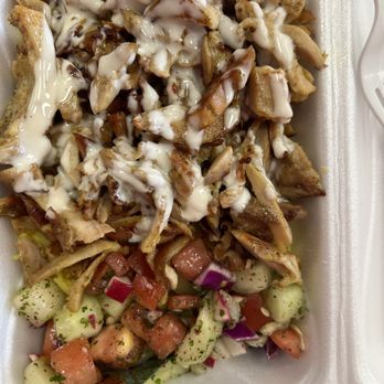 Happy Falafel - Chicken Shawarma Bowl - Middle Eastern Near Me - Plainfield, Illinois
