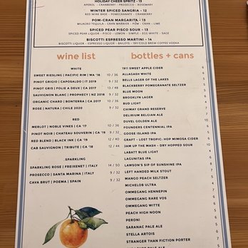 Oh My Darling - Drink menu - Breakfast & Brunch Near Me - Syracuse, New York