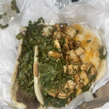 JoVi's Tacos - Maybe I missed the cheese over the dried chicken. Nope, no cheese. - Mexican Near Me - Baton Rouge, Louisiana JoVi's Tacos - Maybe I missed the cheese over the dried chicken. Nope, no cheese. - Mexican Near Me - Baton Rouge, Louisiana