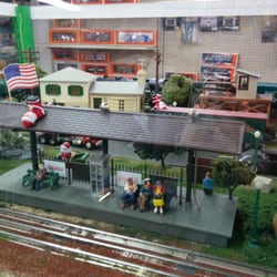 AAA Hobbies and Crafts - Interior model train display.