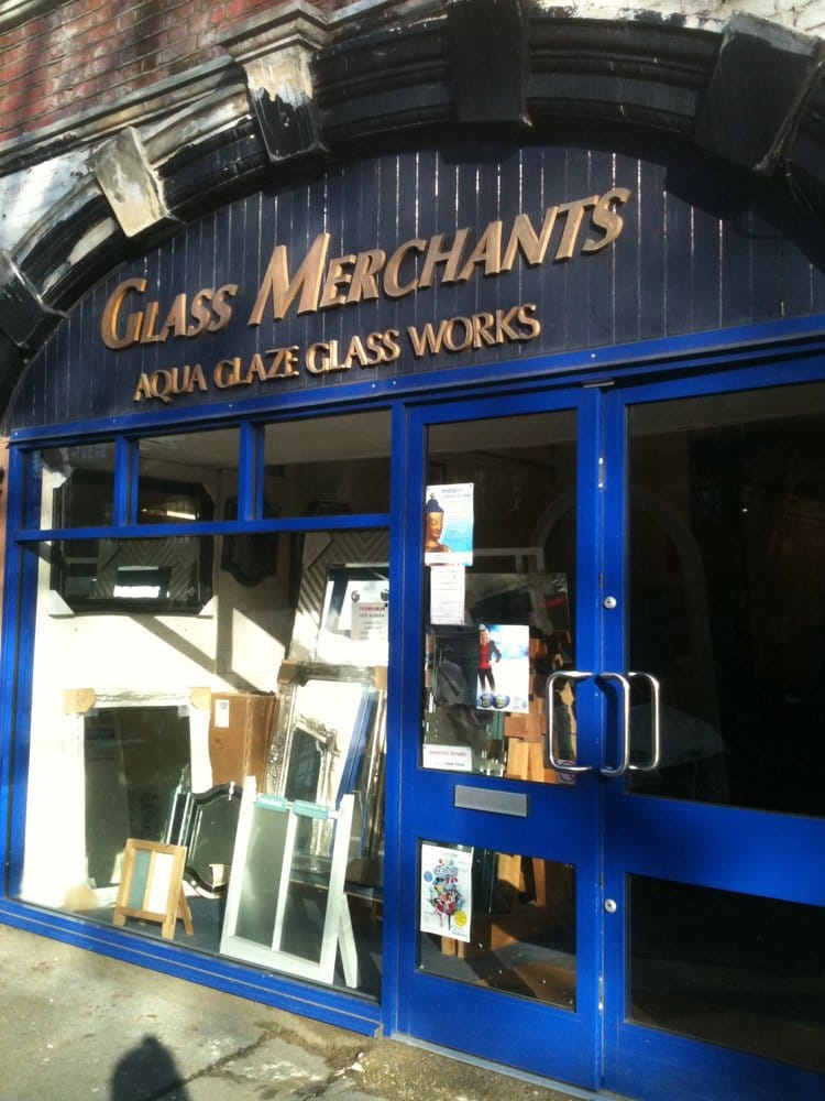 GLAS MERCHANTS AQUAGLAZE GLASS WORKS 136 Fortis Green Rd, London