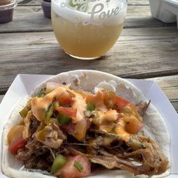 Lagerita and BBQ Hawaiian Taco (Smokin Wheels Food truck) Lagerita and BBQ Hawaiian Taco (Smokin Wheels Food truck)
