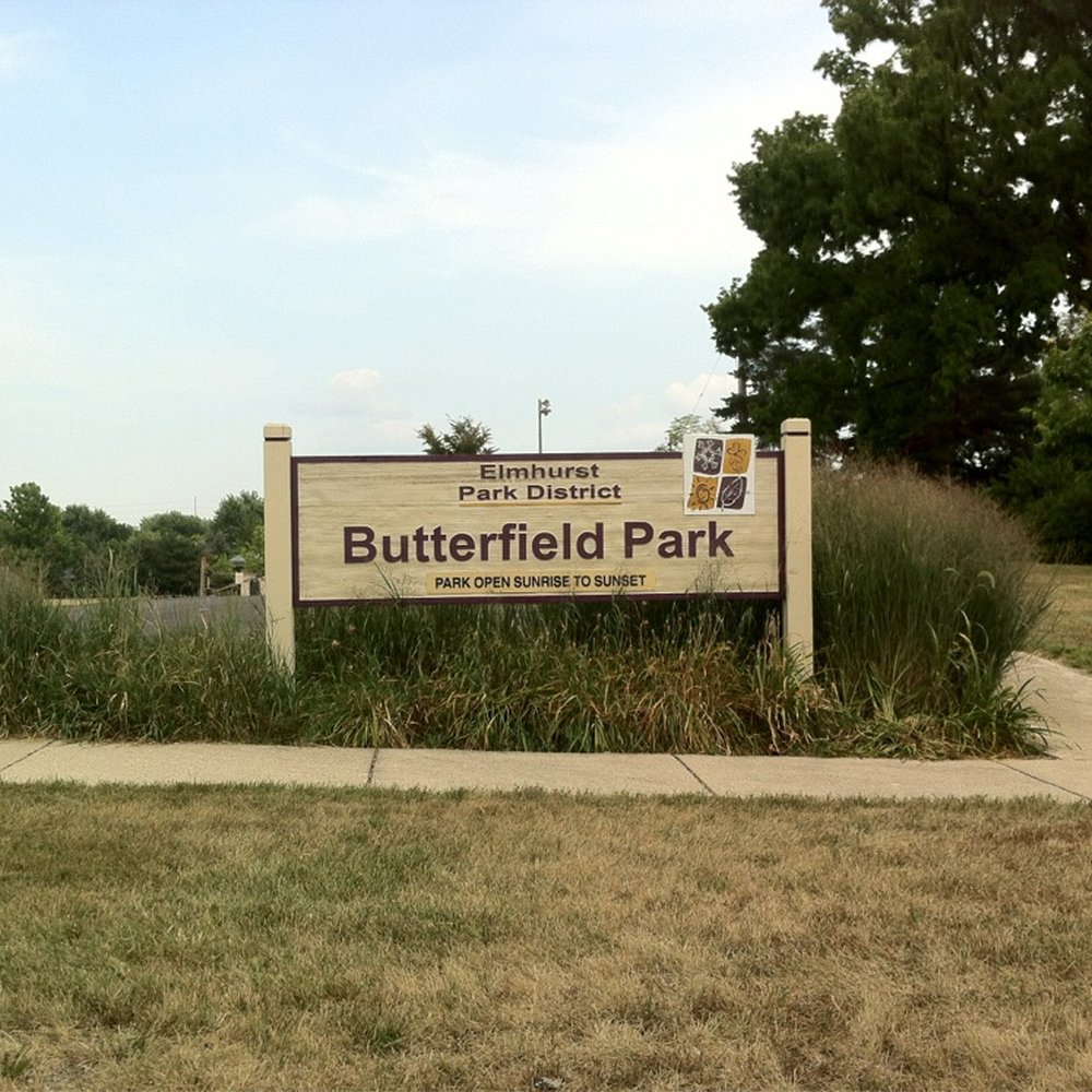 Butterfield Park - Sign at Linden entrance - Parks Near Me - Elmhurst, Illinois Butterfield Park - Sign at Linden entrance - Parks Near Me - Elmhurst, Illinois
