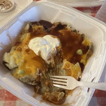Duke's Bar-B-Que - Baked potatoe, vegetarian. - Barbeque Near Me - Cleveland, Texas