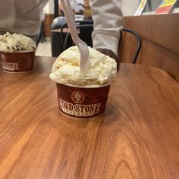 a cup of ice cream